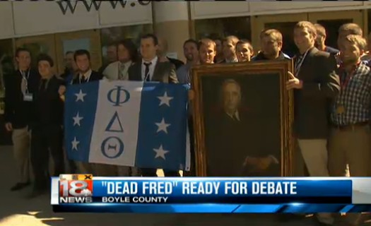 Phi Delts honor Brother Fred Vinson at Centre College during VP Debate